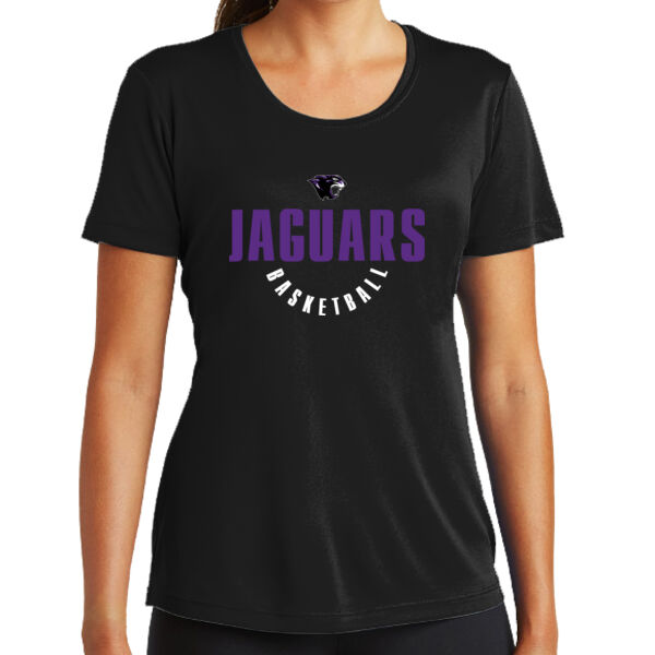 Toby Johnson Basketball Ladies Black PosiCharge Competitor Tee Thumbnail