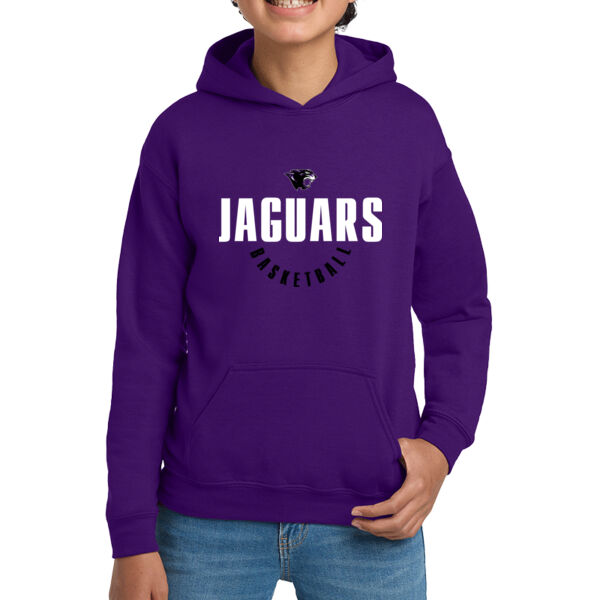 Toby Johnson Basketball Purple Youth Heavy Blend Hooded Sweatshirt Thumbnail