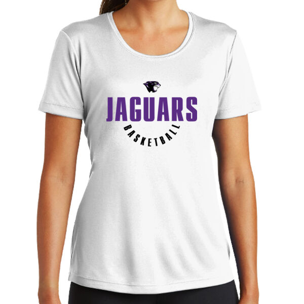 Toby Johnson Basketball Ladies White PosiCharge Competitor Tee Thumbnail
