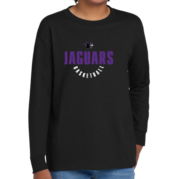 Toby Johnson Basketball Black Youth Heavy Cotton 100% Cotton Long Sleeve T Shirt Thumbnail