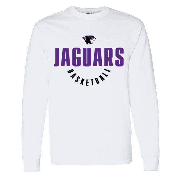 Toby Johnson Basketball White Heavy Cotton 100% Cotton Long Sleeve T Shirt Thumbnail